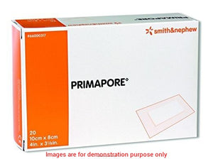 Primapore Low-Adherent Post-Op Island Dressing, Size 25Cm X 10CmSmith & Nephew