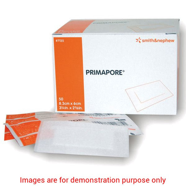 Primapore Low-Adherent Post-Op Island Dressing, Size 8.3Cm X 6CmSmith & Nephew