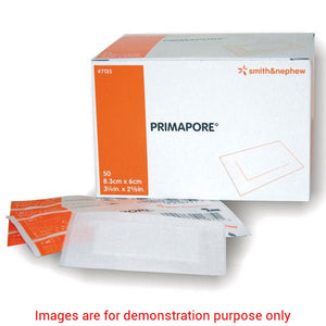 Primapore Low-Adherent Post-Op Island Dressing, Size 8.3Cm X 6CmSmith & Nephew