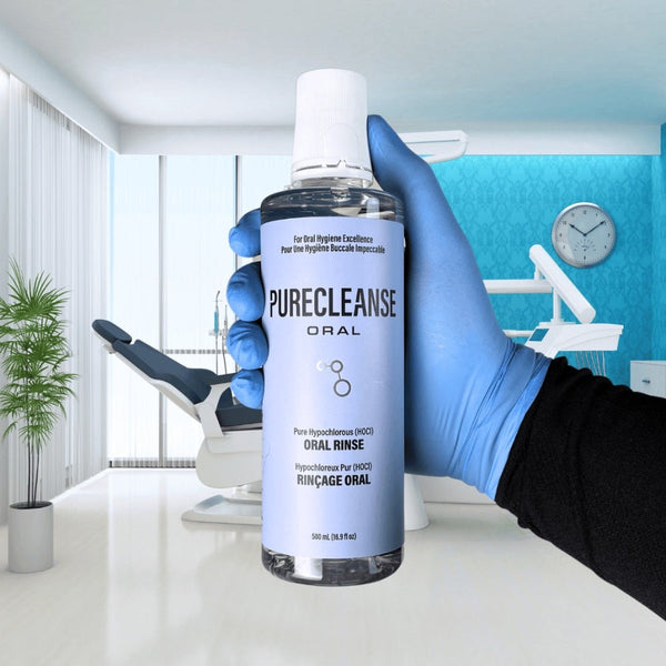 PureCleanse Oral Pure Hypochlorous Acid Oral Rinse — 500 mLBiomiq