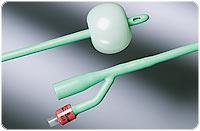 Silastic 2-Way Short Round-Tip 2 Opposing Eyes Foley Catheter 16Fr 5CcBard
