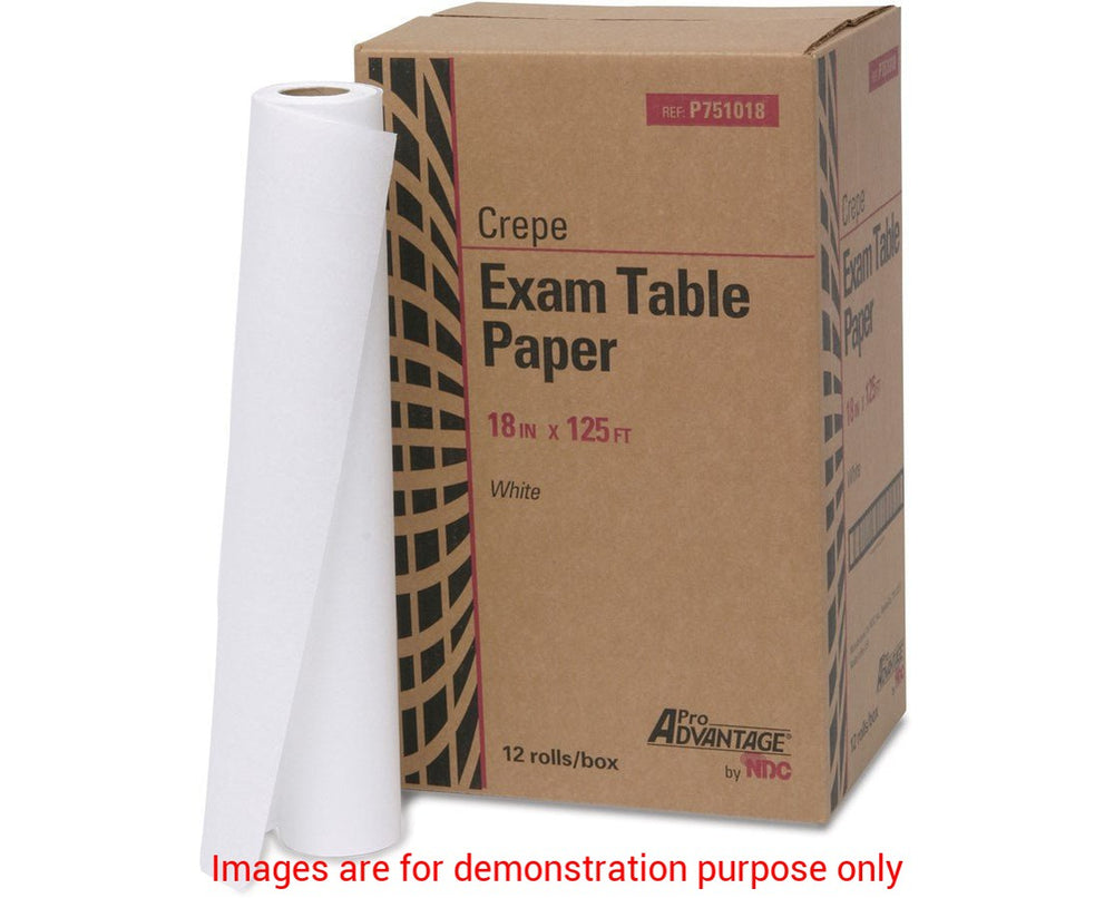 Smooth Exam Table Paper 18" X 225" WhiteMedical Mart