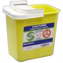 Stackable Sharps Containers Small, Yellow, Horizontal Drop Lid, 1Qt, 3.5Inw X 7Inh X 3.5IndKing Ostomy Healthcare