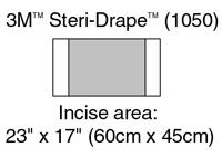 Steri-Drape Incise Drape, Sterile, Large 60 X 45Cm, Flexible Film Resistant To Tear, Conformable Wit3M