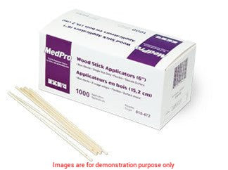Sterile Cotton Tip Applicator, Wood, 6In, Bx/100Pkg (1/Pkg)AMG