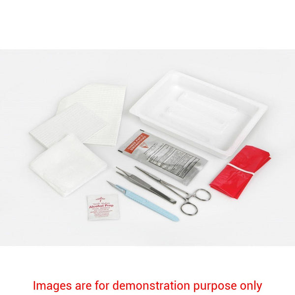 Sterile Dressing Tray. Forceps, Gauze, Underpad, Csr Wrrap. EachMedline