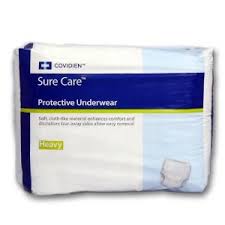 Sure Care Protective Underwear, Extra Heavy, Large (44"-54"), 2 Blue StrandsCovidien / Medtronic