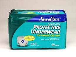 Sure Care Protective Underwear, Extra Heavy, Medium (34"-46"), 2 Green StrandsCovidien / Medtronic