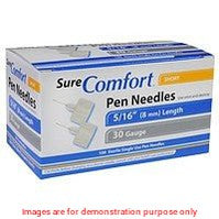 Sure Comfort Pen Needles, 30G, 5/16In (8Mm) Short, Bx/100Allison Medical