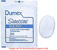 Surecare Eye Pads Oval 2 5/8In X 1 5/8In, SterileDerma Science