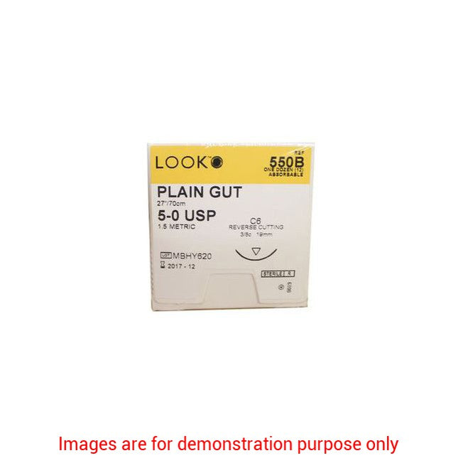 Suture 2-0 Plain Gut, 27In, With C-7 Needle.Surgical Specialties Corporation