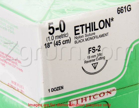Suture 5-0 Nylon Mono 18" With Fs2 Needle BlackJohnson & Johnson Systagenix