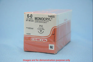 Suture Plastic P-3 Needle Monocryl Undyed Mono Size 6 18InchJohnson & Johnson Systagenix