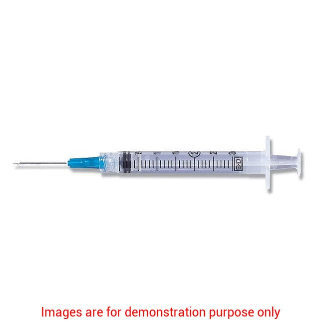 Syringe With Needle Plastic 3Cc 21G X 1.5InBecton Dickinson