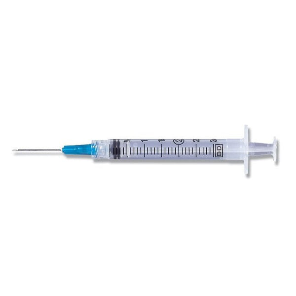Syringe With Needle Plastic 3Cc 21G X 1.5InBecton Dickinson