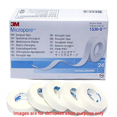 Tape Micropore 1/2In X 10Yrds White3M
