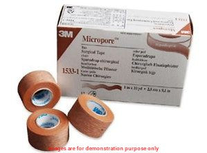 Tape Micropore 1In X 10Yd Tan3M