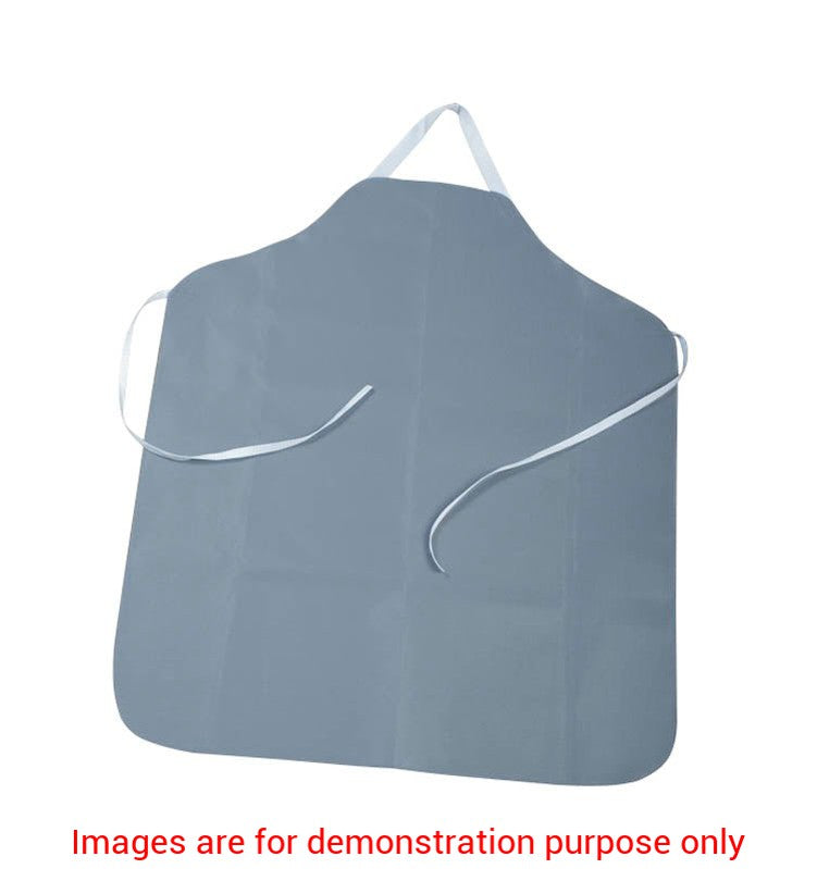 Teflon Coated Smoker'S Apron, Full Chest And Lap, GreyMedline