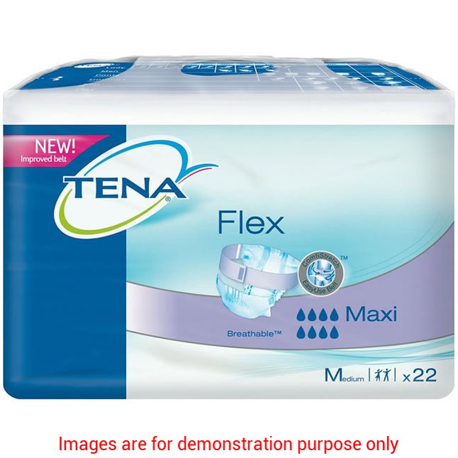 Tena Flex Belted Briefs, Maxi/Overnight, Size 16, 33In-50InTena