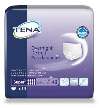 Tena Protective Underwear Overnight, Super, Medium (34" To 44".Tena