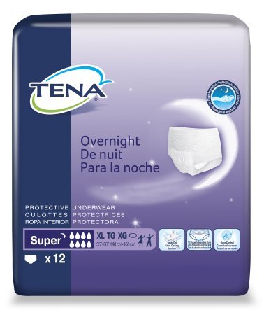 Tena Protective Underwear Overnight Super, Xl (55"-66")Tena