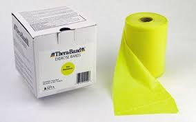 Theraband Thin Exercise Band, 5.5In X 50Yd, Yellow, LatexTheraband
