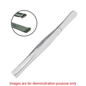 Tissue Stainless Steel Forceps, 6In, 3 X 4 Teeth, Ea/1AMG