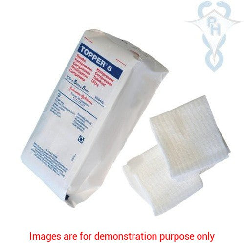 Topper 8 Swabs (4 Ply, Non-Sterile) 5Cm X 5CmJohnson & Johnson Systagenix