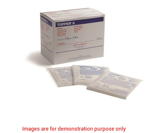 Topper 8 Swabs (4 Ply, Sterile) 10Cm X 20CmJohnson & Johnson Systagenix