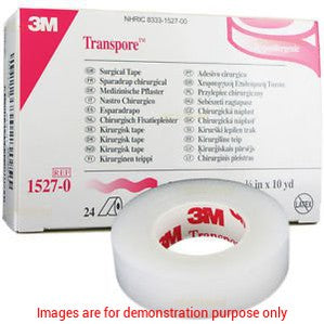 Transpore Surgical Tape 1/2In X 10 Yrds3M