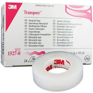 Transpore Surgical Tape 1/2In X 10 Yrds3M