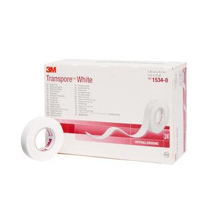Transpore Tape, 0.5In X 10Yd, White3M