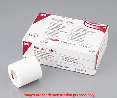 Transpore Tape, 2In X 10Yd, White.3M