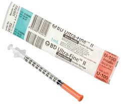 Ultrafine Ii Insulin Syringe, 30G X 8Mm, 1Ml SyringeBecton Dickinson