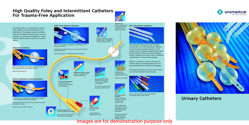 Unomedical Male Pvc Intermittent Catheter, 10Fr(Sku