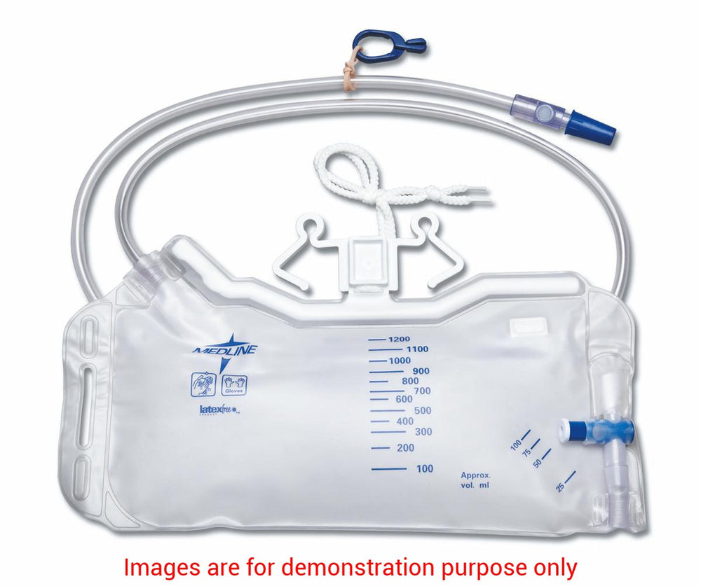 Urinary Drainage Bag, 1200Ml, Latex Free.Medline