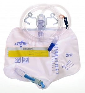 Urinary Drainage Bags With Metal Clamp 2000MlMedline