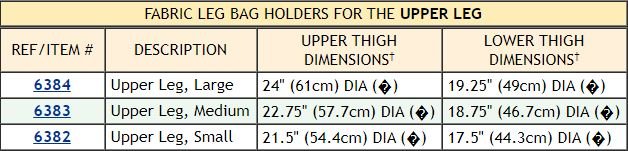 Urinary Leg Bag Holder For Upper Leg, Size MediumUrocare