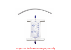 URINARY LEG DRAINAGE BAG WITH ELASTIC STRAP, 18" EXTENSION TUBING, MEDIUM, 20OZMedline