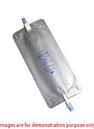 Uro-Safe Disposable Vinyl Leg Bag, Twist Drain, Latex Straps, W/ Opaque-White Back, 18OzUrocare