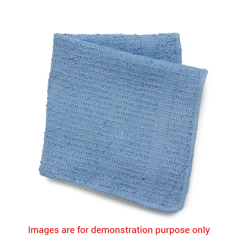 Wash Cloth For Peri_Care 11" X 11" 100% Coton Terries 60 Per Poly Pack BlueMedline