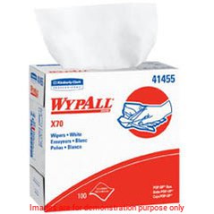 Wypall X70 Workhorse Reinforced Wipes In Pop-Up Box, White 9.1In X 16.8InKimberly Clark