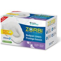 Zorbi Commode Liners W/ Drawstring Closure, Cleanis Technology, Bx/12AMG