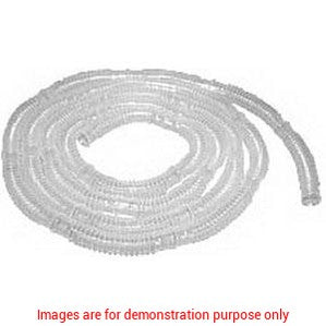 Disposable Corrugated Tubing, 6Ft, Blue, Flexible, Large Bore