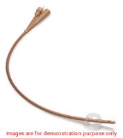 Dover 2 Way Silver Coated Foley Catheter, 16Fr, 16In L, 5Cc